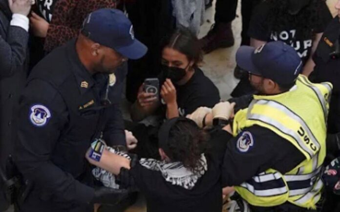 capitol protesting